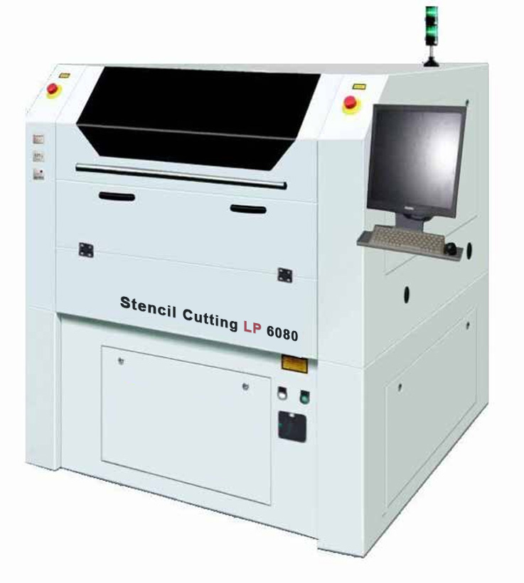 Установка лазерной резки трафаретов из нержавеющей стали для SMT монтажа Stencil Cutting LP6080 (Китай).